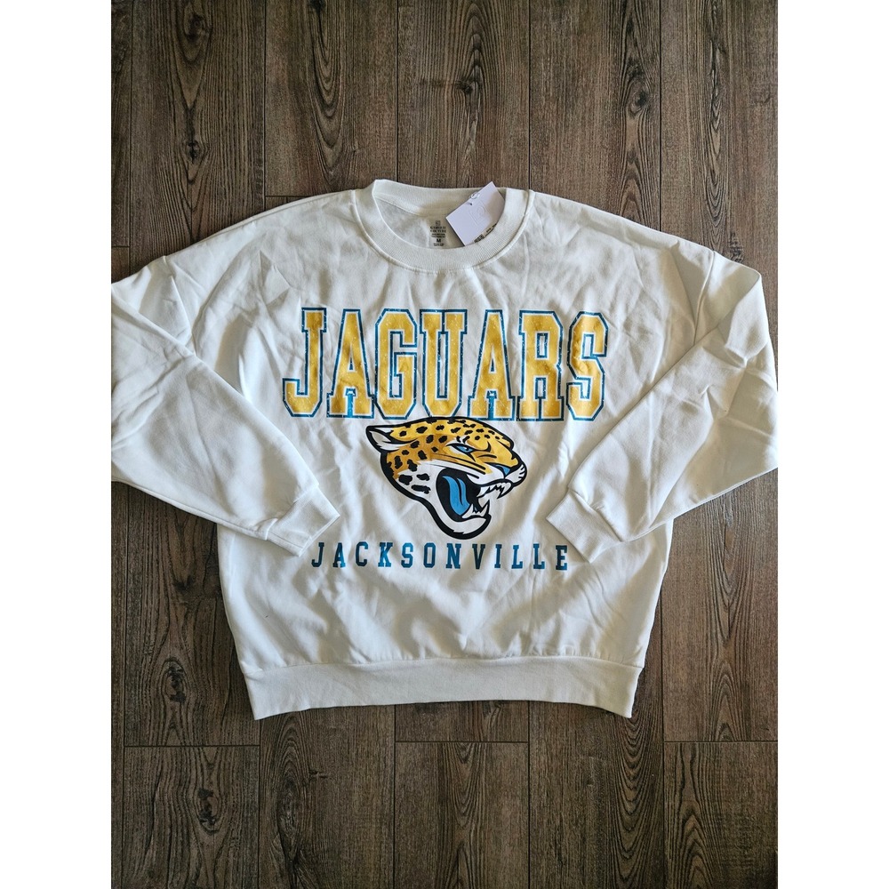 Jacksonville Jaguars Gameday Couture Sweatshirt White Size Medium